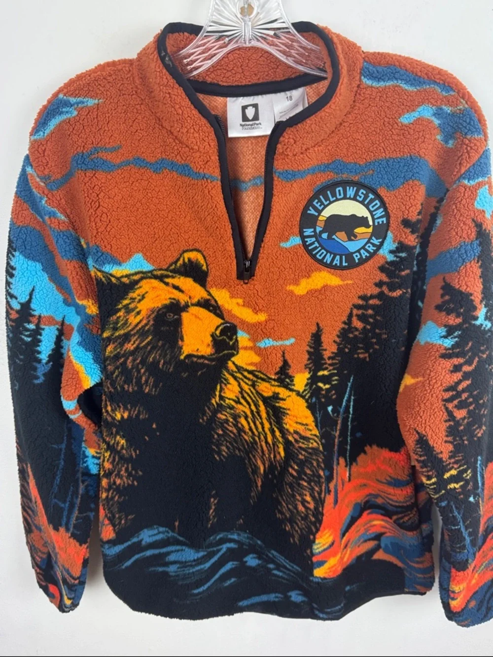 Yellowstone National Park Fleece Pullover - Picture 4 of 7
